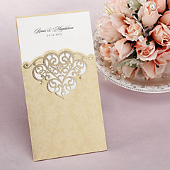 Aliexpress Com Whole Wedding Invitations Elegant Laser Elegant White Laser Cut Ribbon Bow Whole Wedding Invitation Wpl0070 Matching Cards Available