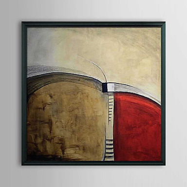 Abstract High Way Framed Oil Painting