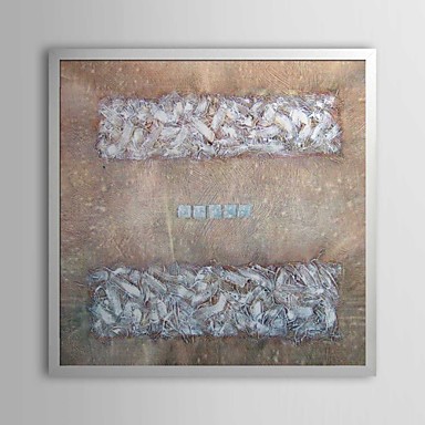 Abstract Equal Sign Framed Oil Painting