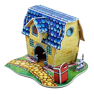 3D Lovely Blue House-10 Pieces