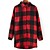 Womens Red And Black Plaid Shirt