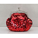 Colormoon Women's Purple Shining Unique Clutch Bag